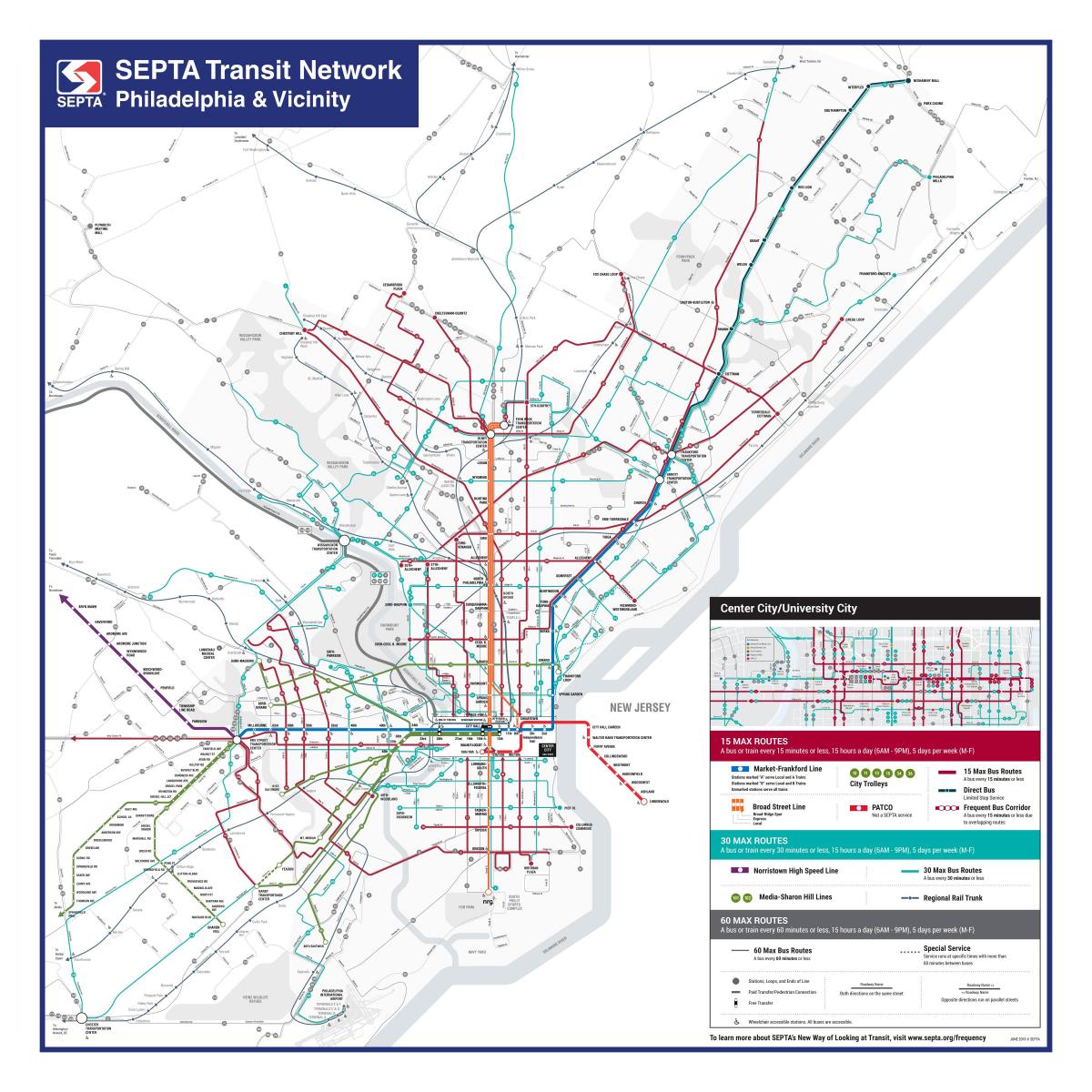 费城交通地图