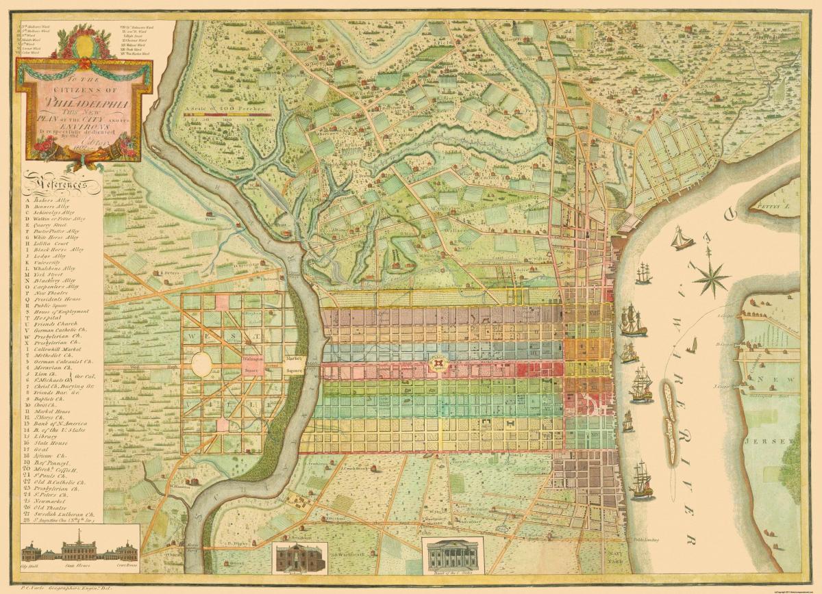 费城历史地图
