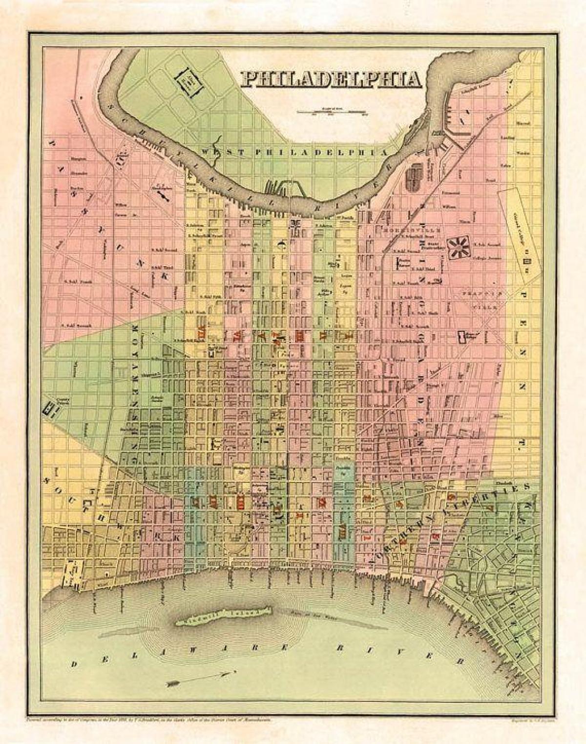 费城古董地图