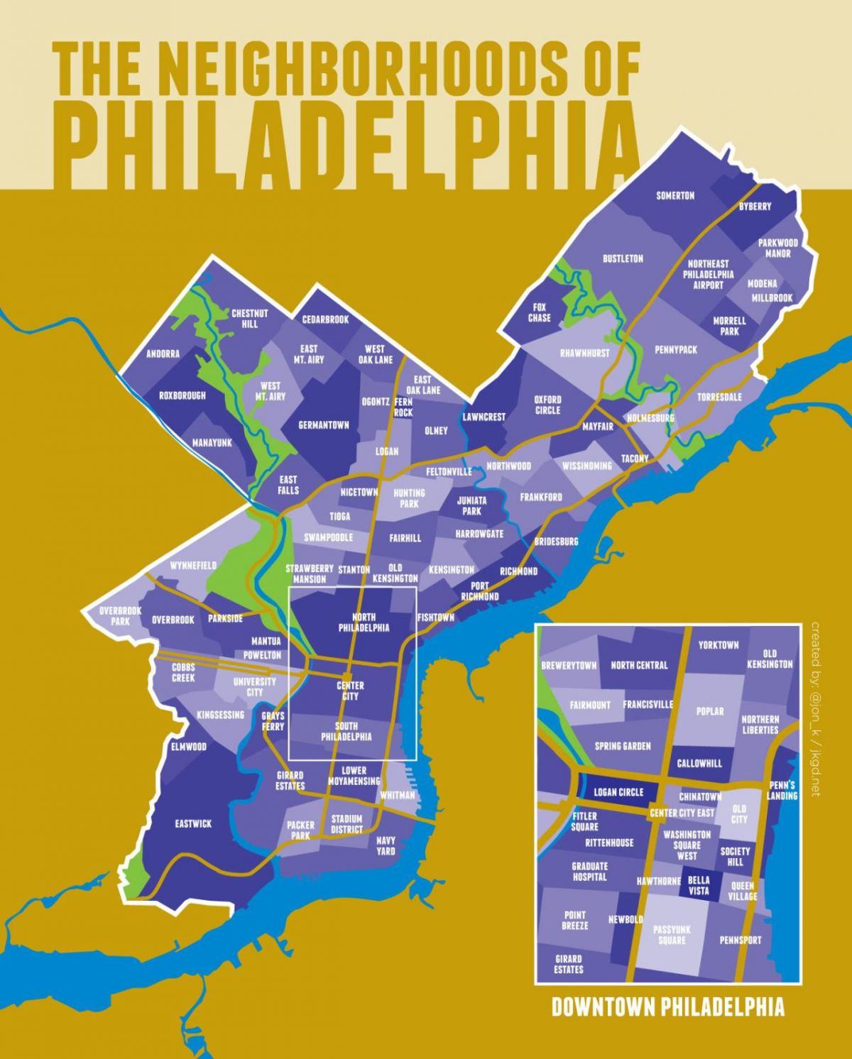 费城社区地图